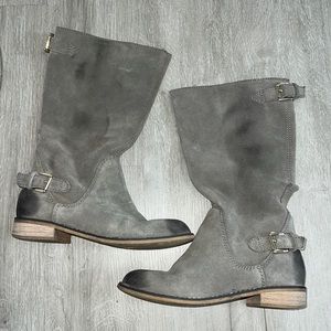 Kelsi dagger suede distressed boots